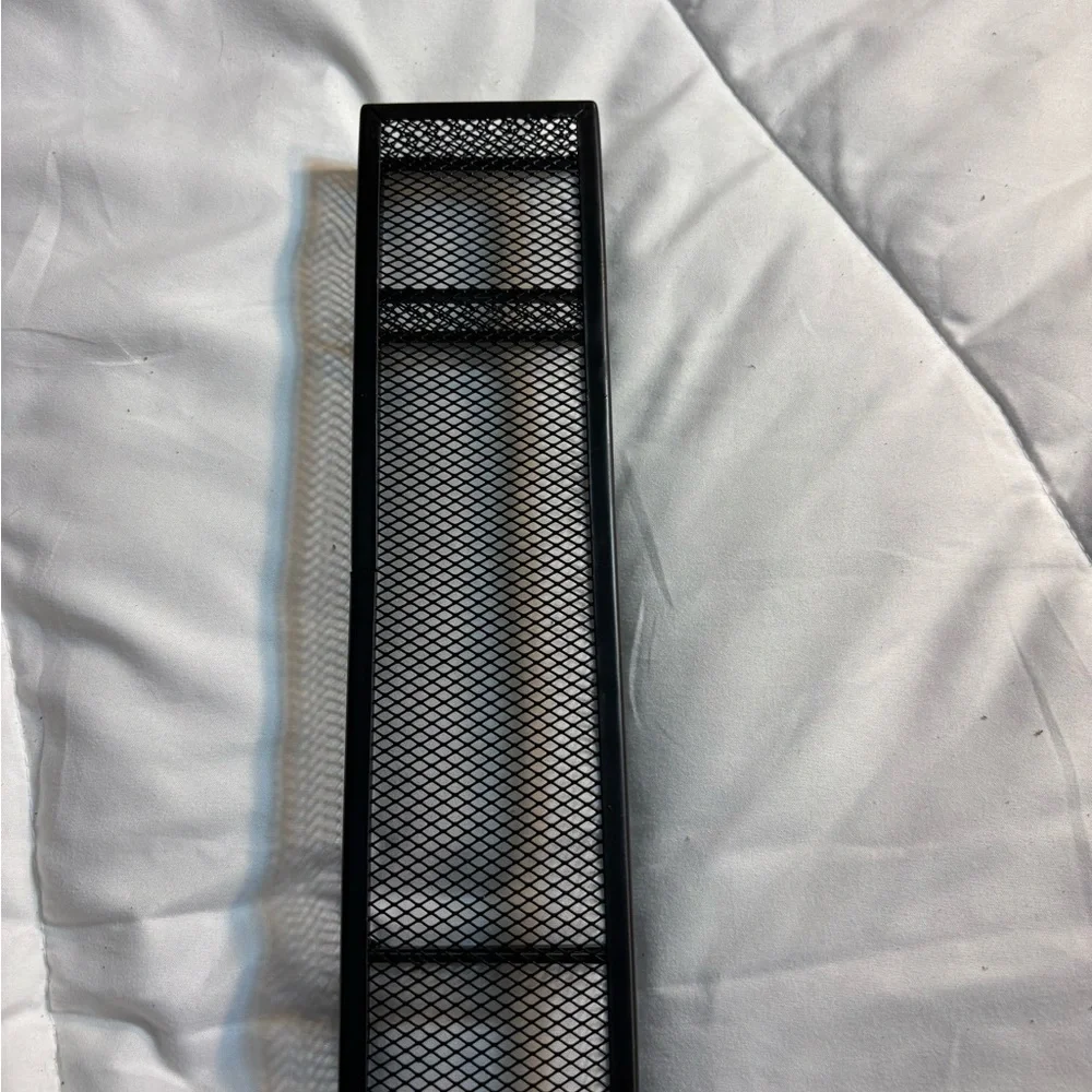 Jot Black Wire Mesh Desk Organizer - 12 x 2.75 x 1.4 Inches